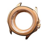 Carcasa Reloj Acero Inoxidable 39.5mm Bisel Fijo Cristal Zafiro Anillo Capítulos NH35 NH70 Mecanismo DIY Kit Reparación para Pilot Mod/Smooth Bezel Diver