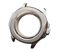 Carcasa Reloj Acero Inoxidable 39.5mm Bisel Fijo Cristal Zafiro Anillo Capítulos NH35 NH70 Mecanismo DIY Kit Reparación para Pilot Mod/Smooth Bezel Diver