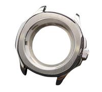 Carcasa Reloj Acero Inoxidable 39.5mm Bisel Fijo Cristal Zafiro Anillo Capítulos NH35 NH70 Mecanismo DIY Kit Reparación para Pilot Mod/Smooth Bezel Diver