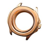 Carcasa Reloj Acero Inoxidable 39.5mm Bisel Fijo Cristal Zafiro Anillo Capítulos NH35 NH70 Mecanismo DIY Kit Reparación para Pilot Mod/Smooth Bezel Diver