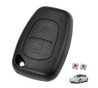 Carcasa Repuesto Llave Compatible con Opel Vivaro, Vauxhall, Renault Traffic, Master, Movano, Kangoo, Nissan Primastar Coche de 2 Botones, Funda Llave para Renault Traffic Remota con 2 Micro Botones