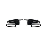carcasa retrovisor coche Para Mercedes Para W176 Para W246 | Juego de repuesto de 2 piezas de cubiertas de espejo retrovisor con textura de fibra de carbono(Bright black)