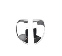 Carcasa retrovisor Compatible Con Fiat Para 500 2007 2008 2009 2010 2011 2012 2013 2014 2015 2016 2017 2018 2019 2020 Cubierta Puerta Coche Espejo Retrovisor(Chrome Pair)