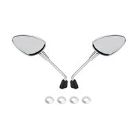 carcasa retrovisor Espejo retrovisor izquierdo y derecho compatible con Vespa Sprint 50, 125 150 (2014-2022)(Chrome)