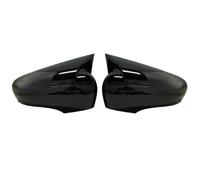 Carcasa Retrovisor, Espejos Retrovisores Cubiertas Cubierta de Espejo Lateral Apta for Clio 4 IV 2012-2020 Accesorios Diseño Deportivo automático(Bright Black)