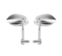 carcasa retrovisor Espejos retrovisores para manillar de motocicleta Vespa Sprint 150, S150, GTS300, GTV RA, color azul, antideslumbrantes(Silver)