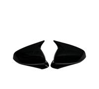 Carcasa retrovisor lateral Para Seat Para Leon Para Cupra Formentor 2020-2024 Par Stick On Side Mirror Cap Car Exterior Decor Trim(Bright black)