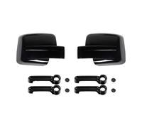 Carcasa Retrovisor Para Jeep Para Liberty Para Dodge Para Nitro 2007-2012 Cubiertas De Espejo Retrovisor Coche Manija Puerta Pegatinas Cubierta Embellecedora(Black 10 PCS)