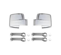 Carcasa Retrovisor Para Jeep Para Liberty Para Dodge Para Nitro 2007-2012 Cubiertas De Espejo Retrovisor Coche Manija Puerta Pegatinas Cubierta Embellecedora(Chrome 10 PCS)