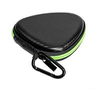 Carcasa rígida de EVA compacta para almacenamiento de púas de guitarra y gestión organizada de clips de púas (negro)