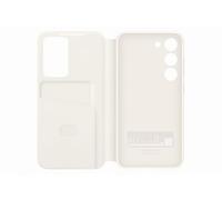 Samsung Funda para Galaxy S23 Folio Modelo Smart View con tarjetero, Beige