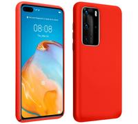 Carcasa Silicona Huawei P40 Pro Semirrígida Mate - Rojo