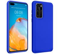 Carcasa Silicona Huawei P40 Semirrígida Mate - Azul