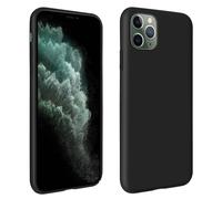 Carcasa Silicona iPhone 11 Pro Max Semirrígida Mate Suave - Negro