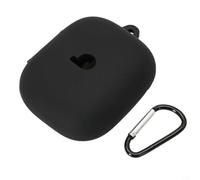 Carcasa Silicona para beats Powerbeats para Pro 2 para Ajuste Perfecto | Protección antigolpes, silicona flexible, absorbe impactos, para acceso total a puertos, ideal deporte(Black)