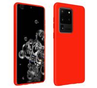 Carcasa Silicona para Galaxy S20 Ultra Semirrígida Mate - Rojo