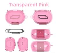 Carcasa Silicona para suave para Bose QC Earbuds II para transparente(Transparent Pink)