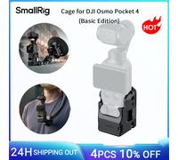 Carcasa SmallRig para DJI Osmo Pocket 4 Edición Básica con Orificios de Fijación de 1/4"-20, Soporte de Zapata Fría e Interfaces Magnéticas de Liberación Rápida