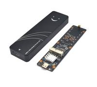 Carcasa SSD USB C 3.2 Gen2 para MacBook Air/Pro 13-17 (cable dual de 20 Gbps)