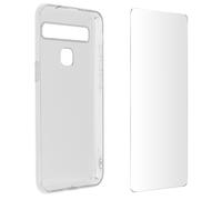 Carcasa TCL 10L Silicona Flexible Cristal Templado 9H Transparente