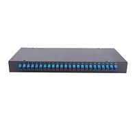 Carcasa terminal fibra óptica pared 12 puertos acero inoxidable resistente protección mecánica fusión fibra conexión segura aislamiento eléctrico blanco