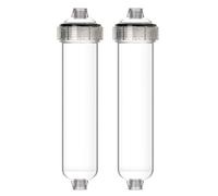 Carcasa transparente filtro agua (10 pulgadas), entrada (1/4"), filtro sedimentos armar, compatible con cartuchos (10" x 2,5") (2 unidades)