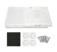 Carcasa Transparente para PS Slim, Kit de Reemplazo Completo, Carcasa de Consola de Juegos Retro con Cubiertas Superior e Inferior, Interruptor de Energía y Ranura de Expansión, Ma (para 9XXXX)