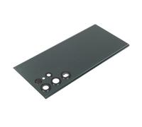 Carcasa trasera de cristal impermeable con lente de cámara para Galaxy S22 Ultra S908 Verde