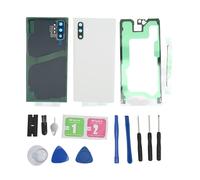 Carcasa trasera de repuesto para Samsung Galaxy Note10Plus, cristal resistente a los arañazos con lente de cámara incluida, fácil instalación con