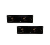 Carcasas De Luces Direccionales Para Parachoques Delantero Coche Para GMC Para Suburban Para Yukon 1994-1999 Para C/K 1988-1999 5976838 5976837 Carcasa Faro Lente(Smoked Lens)