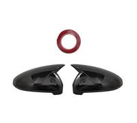 Carcasas espejo cocheo Para A4 B9 Quattro Sline Para A5 S5 RS5 Sportback Side Assist 2x Tapas De Cubierta Espejo Retrovisor Negro Estilo Cubierta Retrovisor Puerta(Bright black)