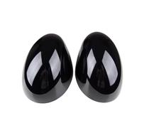 Carcasas Espejo Retrovisor Cubiertas Espejo Retrovisor con Bandera Negra para Mini para Countryman para Cooper S para Clubman para Paceman R55 R56 R57 R58 R59 R60 R61 2005-2013 Retrovisor Carcasa (Co