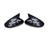 Carcasas Espejo Retrovisor de Coche Para BMW Serie 3 4 5 7 G20 Cubiertas De Espejos Retrovisores Laterales En Negro Brillante(1 set Carbon pattern)