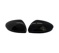 Carcasas Espejo Retrovisor Par Cubiertas Para Espejos Retrovisores Laterales Coche Tapas Aletas Puerta Para Clio Para MK5 2019-2025(Negro)