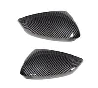 Carcasas espejo retrovisor Para A3 S3 RS3 8Y 2021-2024 Sin Asistencia Carril 2 Uds Negro Brillante/fibra Carbono ABS Cubiertas Espejo Retrovisor Tapas(Carbon Fiber Look)