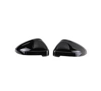 Carcasas Espejo Retrovisor Para A4 B9 8W S4 RS4 A5 S5 RS5 2017-2023 Cubiertas De Espejo Plateadas Mate Premium Carcasas Laterales Repuesto Carbono Negro(Black-2pcs)