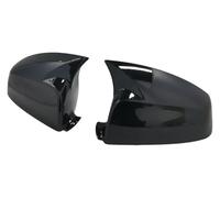 Carcasas Espejo Retrovisor Para BMW Serie 5 E60 E61 LCI Sedán 2008 2009 2010 Cubiertas Retrovisores Negras Con Aspecto Fibra Carbono(Black One Pair)