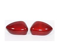 Carcasas espejo retrovisor Para Fiat 500 2016-2024+ Cubierta De Tapas De Espejo Lateral De Material Fibra Carbono Real(Red)