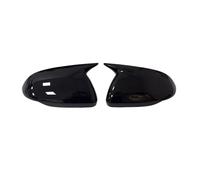 Carcasas Espejo Retrovisor Para Kia Para Rio 2018-2023 Adhesivo Espejo Retrovisor Lateral Coche Tapa Ala Moldura Exterior Puerta Trasera(No Light Black)