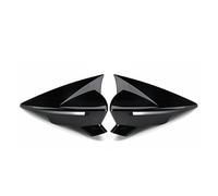 Carcasas espejo retrovisor Para SEAT Leon Mk3 5F 2012-2020 Cubiertas Fibra ABS Para Espejos Retrovisores Tipo Murciélago Carcasa Espejo Retrovisor Lateral(Glossy Black)