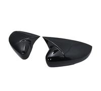 Carcasas Espejo retrovisor para VW Polo 2009-2017 ala Lateral Retrovisor Cubierta Espejo Retrovisor Tapas Reemplazo Carcasa Carcasa Espejo Retrovisor Lateral(Bright Black)