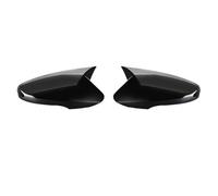 Carcasas Espejo Retrovisor Tapas De Fibra Carbono Espejos Laterales Para Hyundai Para Veloster 2012-2018 Estilo Cuerno Buey ABS Exteriores Coche Tapa Espejo Retrovisor(Negro brillante)