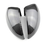 Carcasas Espejos Retrovisores Carcasa De Espejo De Marcha Atrás Para Coche Marco De Espejo Retrovisor Para VW Para Tiguan 2008 2009 2010 2011 2012 2013 2014 2015(Carbon black)