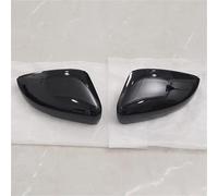 Carcasas Espejos Retrovisores Cubierta Repuesto Espejo Retrovisor Lateral Para VW Para Polo MK5 6R 6C Embellecedor Negro Y Rojo Accesorios Para Espejos Laterales(Glass Black 1 p)