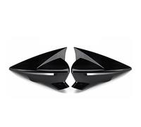Carcasas Espejos Retrovisores Para Seat Para Leon Para MK3 Para MK3.5 2012-2020 Tapas Cubiertas Espejo Retrovisor Fibra Carbono Negro Brillante Tapas Espejos(Glossy Black)
