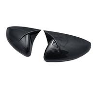 Carcasas Espejos Retrovisores Para VW Para Polo MK5 6R 6C 2009-2017 ABS Cubierta Espejo Retrovisor Lateral Tapas Concha Embellecedor Cuerno Buey 2 Uds(Modelo fibra carbono)