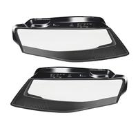 Carcasas para faros de coche 1 Par De Cubiertas Faro Delantero Coche Para A4 A4L B8 2009-2012 Pantalla Transparente Faros Transparentes Cristal Izquierda + Carcasa Derecha Lentes Faros Cubierta