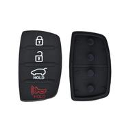 Carcasas para llaves, Funda de Goma for Llave de Coche de 4 Botones, reparación de Almohadilla, Carcasa de Llave de Coche, Funda de Repuesto for Llavero, for Hyundai, Tucson, Santa fe/ix45, Sonata i40