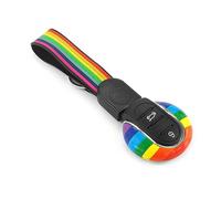 Carcasas para Llaves Funda para Llave de Coche Llavero Compatible con Mini Cooper Después de 2014 Tercera Generación F Serie F54 F55 F56 F57 F60 PJ01 (Carcasas para Llaves Tipo B+Llavero, Arco iris)