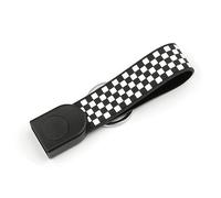 Carcasas para Llaves Funda para Llave de Coche Llavero Compatible con Mini Cooper Después de 2014 Tercera Generación F Serie F54 F55 F56 F57 F60 PJ01 (Llavero, A Cuadros)